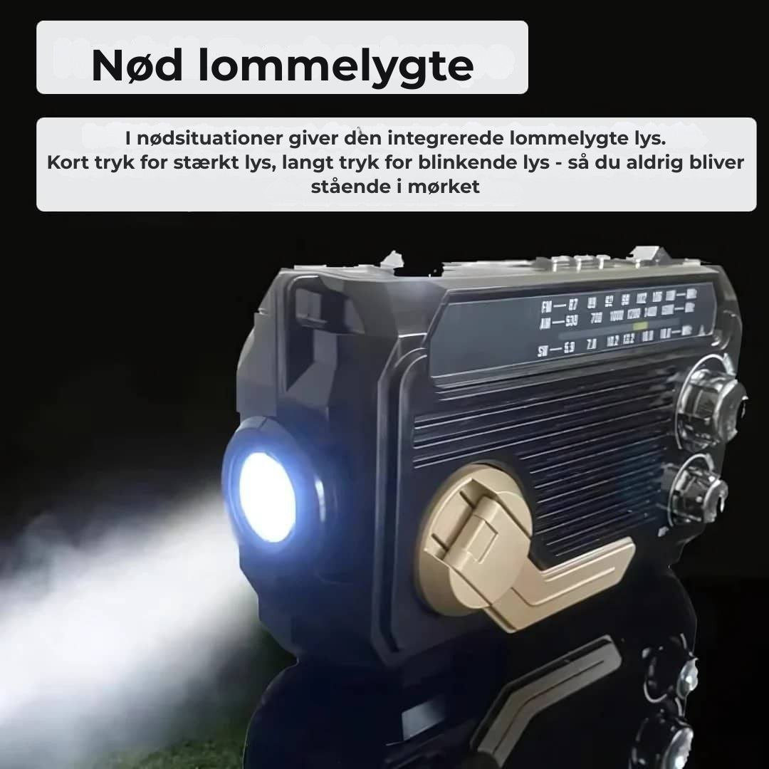 SafeWave | Nødradio med powerbank